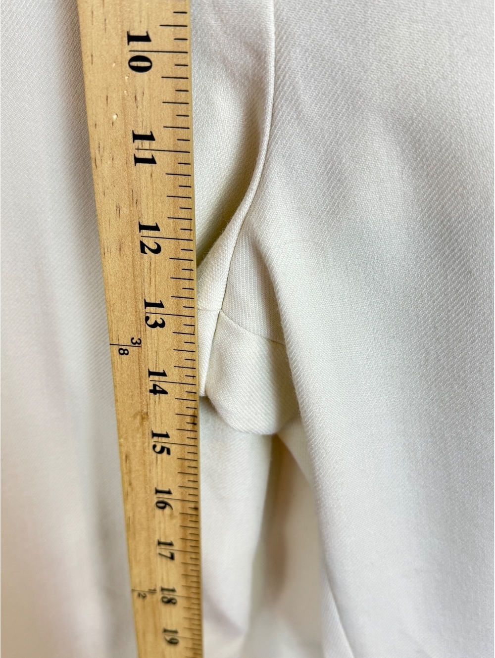 Les Coyotes de Paris Ivory High Rise Pleated Tailored Trousers Pants US 4 S - Picture 13 of 13